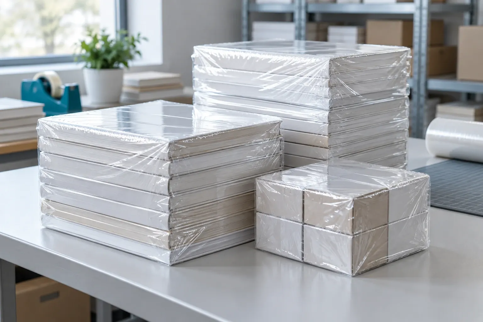 Yaprak Shrink Film: Kitap ve kutu gruplama