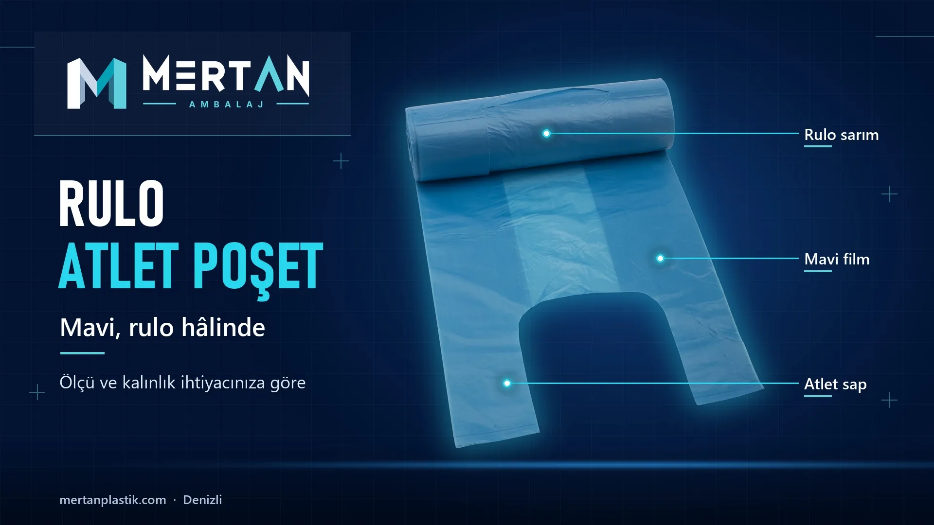 mavi rulo atlet poşet, Mertan Ambalaj üretimi