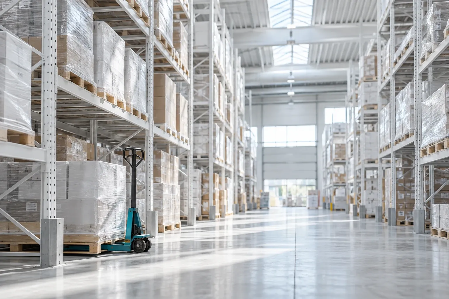 Products being packed in the Logistics industry