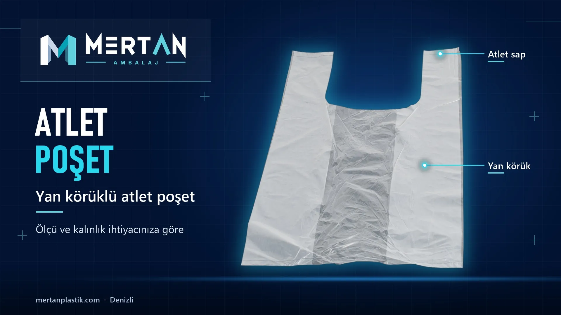 yan körüklü atlet poşet, Mertan Ambalaj üretimi